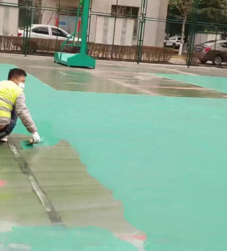 金昌球场地面翻新